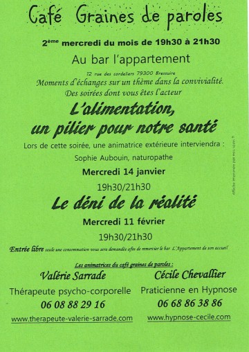 Alimentation, santé, déni de la réalité, therapie corporelle Thouars, Cholet, Niort